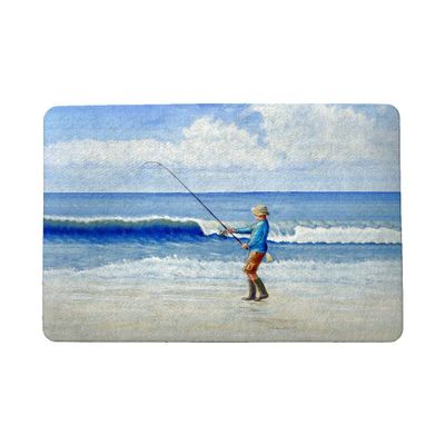 Betsy Drake Surf Fishing Door Mat 18x26