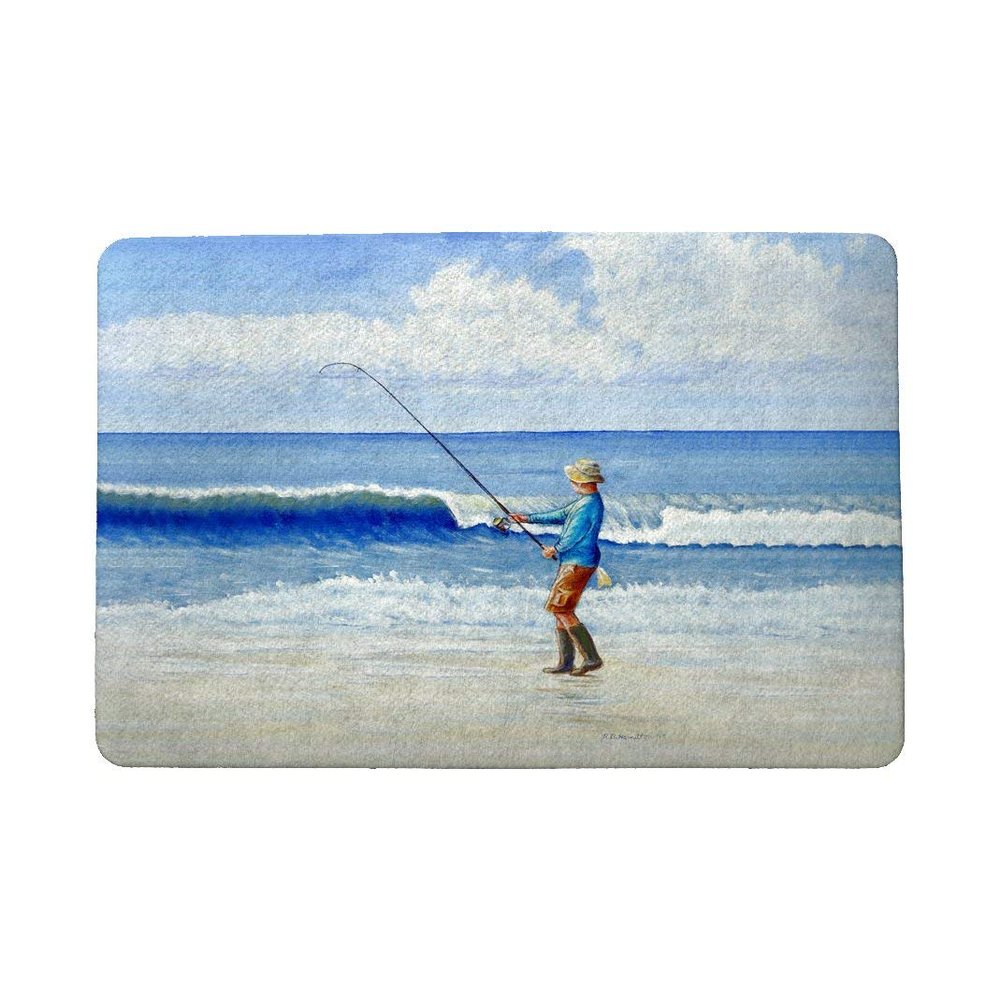 Betsy Drake Surf Fishing Door Mat 18x26