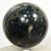 2.9" 1.2lb Ocean Jasper Sphere Natural Green Crystal Ball Sparkling Yellow Druzy Mineral Polished Decor Stone - Madagascar + Stand view 4