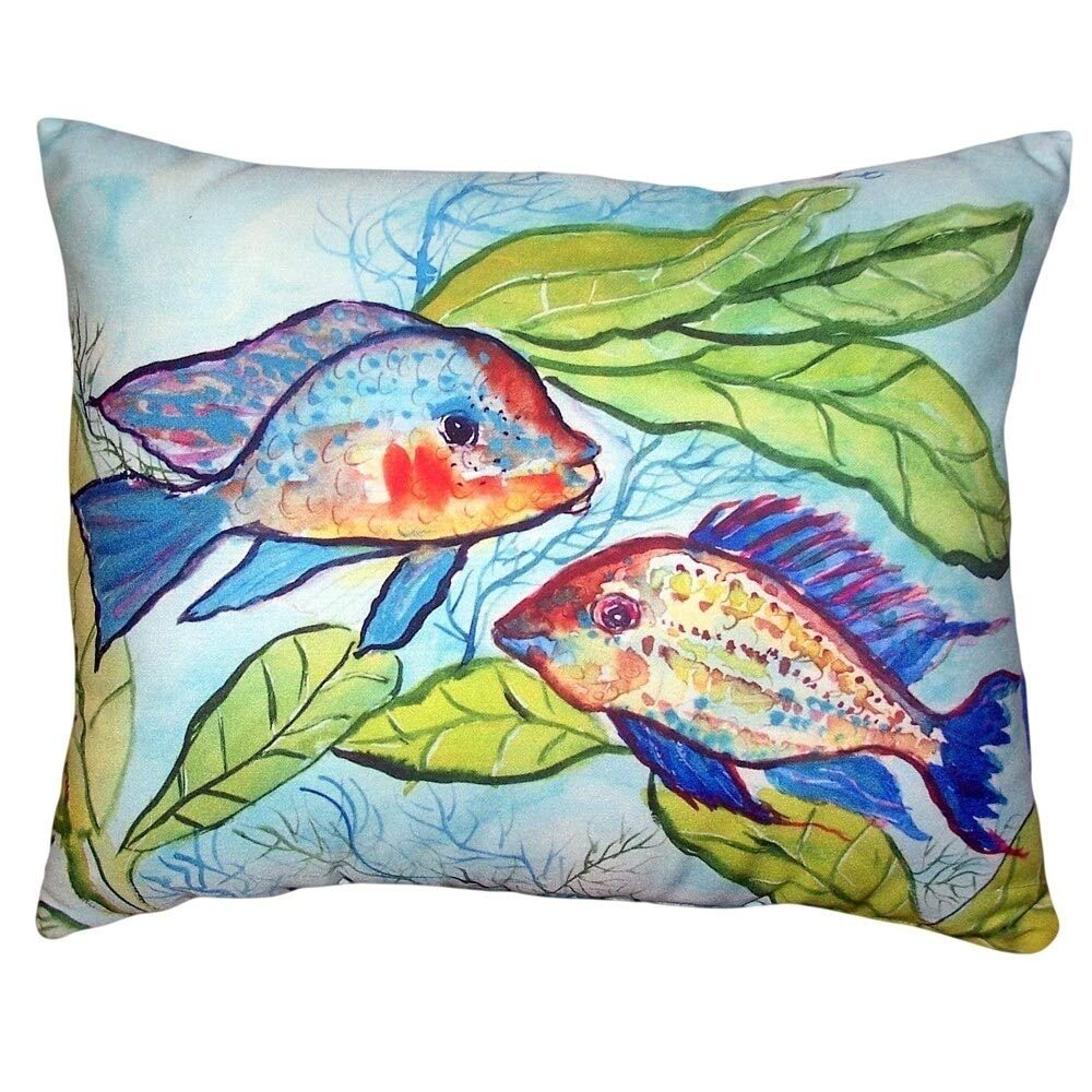 Betsy Drake KS642 Throw Pillow, 11 inches x 14 inches, Multi