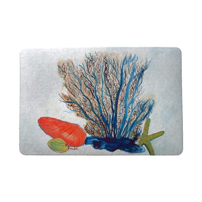Betsy Drake Coral & Shells Door Mat 18"x26"
