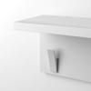 Mobili Fiver, Wall coat hanger, Rachele, 23.62 in, Matt White, Made In Italy view 4