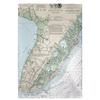 Betsy Drake GT396 Cape May Peninsula NJ Nautical Map Guest Towel view 1