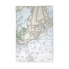 Betsy Drake KT13215B Block Island, RI Nautical Map Kitchen Towel view 1