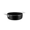 Alessi AJM102/24B Pots&Pans Low casserole with two handles in aluminium with non-stick interior, black,  24 view 2