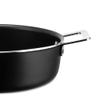 Alessi AJM102/24B Pots&Pans Low casserole with two handles in aluminium with non-stick interior, black,  24 view 3