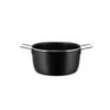 Alessi AJM101/20B Pots&Pans Casserole with two handles in aluminium with non-stick interior, black,  20 view 1