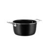 Alessi AJM101/20B Pots&Pans Casserole with two handles in aluminium with non-stick interior, black,  20 view 2