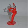 NIFAO Karate, Krav MAGA Front Kick, Red Chrome, Resin Statue - Size: 3" x 7" x 11"H view 4