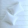 Bed Fringes Bedding Pom Pom UO Pillow Throw Cover Cushion Bed Bohemian Sham Sofa Tassels Cotton Pillow Cover Set of 2 (White Pom Pom, 20x20 Inches) view 1