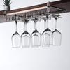 Adjustable Wine Glass Rack Under Cabinet, Hanging Wine Glass Holder and Bottle Rack, for Kitchen Bar, Restaurant, Black/White/Gold/Bronze, No Drilling view 1