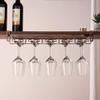 Adjustable Wine Glass Rack Under Cabinet, Hanging Wine Glass Holder and Bottle Rack, for Kitchen Bar, Restaurant, Black/White/Gold/Bronze, No Drilling view 4