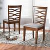 Baxton Studio Lanier Grey and Brown Finished Wood 2-Piece Dining Chair Set view 2