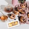 BESTOYARD Egg Tart Boxes with Window and Shockproof Inserts 25 Pcs Bakery Takeaway Containers for Muffins Cupcakes Desserts Food Grade Paper 6.29X3.14X1.77 Inch view 4