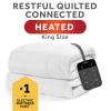 Sunbeam Polyester Wi-Fi Connected Mattress Pad, Electric Blanket, 10 Heat Settings, King Size, White view 2