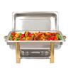 Silver Square Stainless Steel Warming Container Chafing Dish Food Warmer with Stainless Steel Lid Sliver Food Insulation Chafing Dish Buffet Warmers Set for Weddings, Buffets or Other Banquets view 1