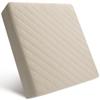COMFORTANZA Soft 16x16x3 Memory Foam Seat Cushion for Kitchen, Dining, Office Chairs, Cars - Washable Velvety Cover with Waterproof Layer & Non-Slip Base - Comfort & Back Pain Relief - Beige view 1
