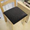 COMFORTANZA Medium-Firm 16x16x1.6 Memory Foam Seat Cushion for Kitchen, Dining, Office Chairs, Car Seats - Washable Velvety Cover w/Waterproof Layer, Non-Slip Base - Comfort, Back Pain Relief - Black view 1