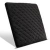 COMFORTANZA Medium-Firm 16x16x1.6 Memory Foam Seat Cushion for Kitchen, Dining, Office Chairs, Car Seats - Washable Velvety Cover w/Waterproof Layer, Non-Slip Base - Comfort, Back Pain Relief - Black view 2