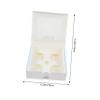 BESTOYARD 25pcs Festive Modern Baked Goods Display Boxes with Clear Window & Top Opening, Ideal for Egg Tarts, Cupcakes, Pastries, Size 16X16X4.5CM view 2
