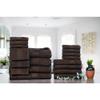 18 Piece Luxury 100% Cotton Bath Towels Set - Premium Quality Extra Fluffy Highly Absorbent Soft Bath Towels Set -Lightweight Brown Bath Towels Set - 10 Wash, 4 Bath, & 4 Hand Towels for Bathroom view 1
