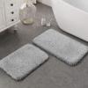 Ashler Grey Bathroom Rugs Sets 2 Piece, Bath Mats Set of 2, Bath Rugs Water Absorbing, Soft Bath Mat Front Tub, Sink, Machine Washable, 17x24 & 20x32 view 1