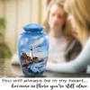 Lighthouse Urn - Full Size Portland Head Lighthouse Cremation Urn  Adult Urns for Men and Women  Ocean Blue Funeral and Memorial Urns for Human Ashes Upto 210 Lbs with Velvet Bag (Large) view 2