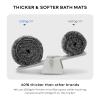 Ashler Bathroom Rugs Set of 2, Dark Grey Bath Rugs 2 Piece, Water Absorbing Bath Mat, Soft Microfiber Rectangle Bathroom Carpet, Machine Washable - 17x24 & 20x32 Inches view 2