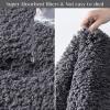 Ashler Bathroom Rugs Set of 2, Dark Grey Bath Rugs 2 Piece, Water Absorbing Bath Mat, Soft Microfiber Rectangle Bathroom Carpet, Machine Washable - 17x24 & 20x32 Inches view 4