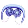 Double Cool Cordless Breezy Mini Collar Fan Portable 360Cooling Hanging Neck Fan Hands-Free USB Rechargeable Personal Mini Wearable Air Conditioner Fan - Pure Blue view 1