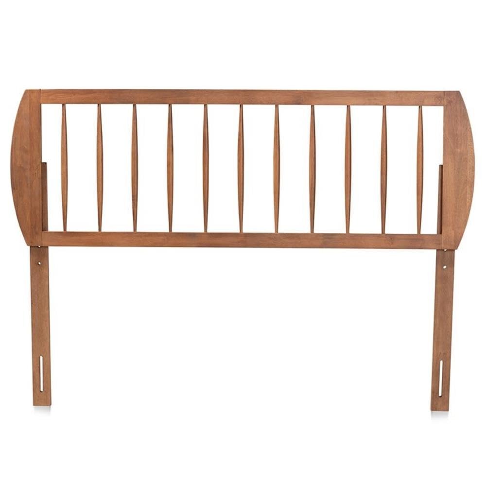 Baxton Studio Norman Modern and Contemporary Transitional Ash Walnut Finished Wood Full Size Headboard