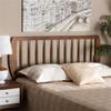Baxton Studio Norman Modern and Contemporary Transitional Ash Walnut Finished Wood Full Size Headboard view 2