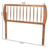 Baxton Studio Norman Modern and Contemporary Transitional Ash Walnut Finished Wood Full Size Headboard view 3