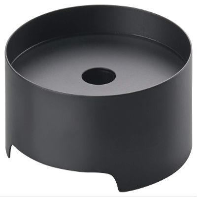 Zone 12378 Singles Candle Holder, Black, D12xH4cm