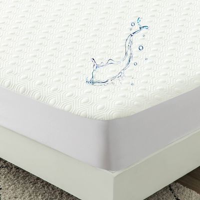 Bamboo Viscose Cooling Mattress Protector California King Waterproof Soft Quiet Breathable Fitted Matress Cover Cal King