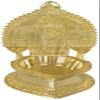 Exotic India Batu Caves Murugan Lamp - Brass Statue view 1