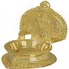 Exotic India Batu Caves Murugan Lamp - Brass Statue view 2