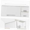 SOLUSTRE Monitor Stand Riser with Drawer PC Laptop Notebook Printer Holder with Pull Out Storage Drawer Desk Organizer White view 3