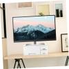 SOLUSTRE Monitor Stand Riser with Drawer PC Laptop Notebook Printer Holder with Pull Out Storage Drawer Desk Organizer White view 4