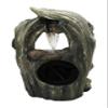 Hi-Line Gift Ltd. TREETRUNK Tabletop Fountain with Warm White LED Lights, Natural/Brown view 2