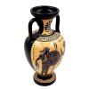 Ancient Greek Vase 22cm,Black Figure Amphora,Telemachos with Nestor view 4