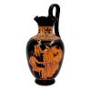 Red Figure Pottery,Greek vase 19cm, God Hephaestus,Goddess Aphrodite view 1