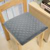 COMFORTANZA Medium-Firm 16x16x1.6 Memory Foam Seat Cushion for Kitchen, Dining, Office Chairs, Car Seats - Washable Velvety Cover w/Waterproof Layer, Non-Slip Base - Comfort, Back Pain Relief - Gray view 1