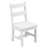 Flash Furniture Kyndl Kids Solid Hardwood Table and Chair Set for Playroom, Bedroom, Kitchen - 3 Piece Set - White view 4