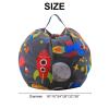AMGJ Stuffed Animal Storage Bean Bag Chair, Beanbag Cover for Kids and Adults, Canvas Plush Toys Organizer for Boys and Girls,Style 4,18inch view 4