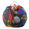AMGJ Stuffed Animal Storage Bean Bag Chair, Beanbag Cover for Kids and Adults, Canvas Plush Toys Organizer for Boys and Girls,Style 1,18inch view 3