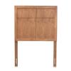 Baxton Studio Monroe Modern Transitional and Rustic Ash Walnut Finished Wood Twin Size Headboard view 1