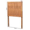 Baxton Studio Monroe Modern Transitional and Rustic Ash Walnut Finished Wood Twin Size Headboard view 3