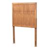 Baxton Studio Monroe Modern Transitional and Rustic Ash Walnut Finished Wood Twin Size Headboard view 4