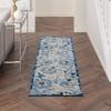 Nourison Home Aloha Blue Grey 2'3" x 8' Area Rug - Easy Clean, Non Shedding, Bed Room, Living Room, Dining Room, Kitchen (8' Runner) view 3